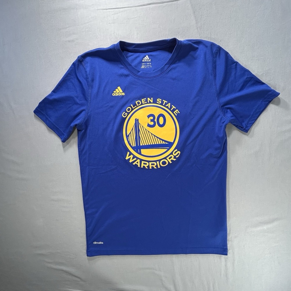 Adidas Golden State Warriors NBA Basketball‎ Curry #30 Shirt Size Youth Large